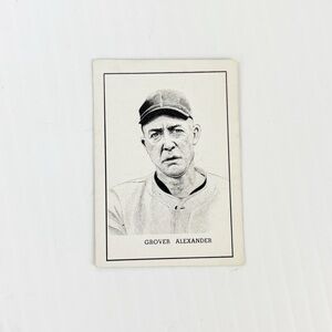 Vintage 1950 Callahan Hall of Fame Grover Alexander Baseball Trading Card